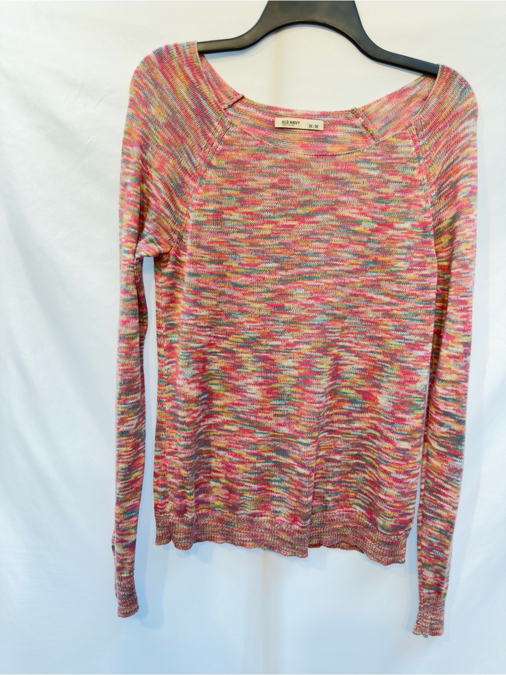 Old Navy rainbow space dyed sweater size Medium